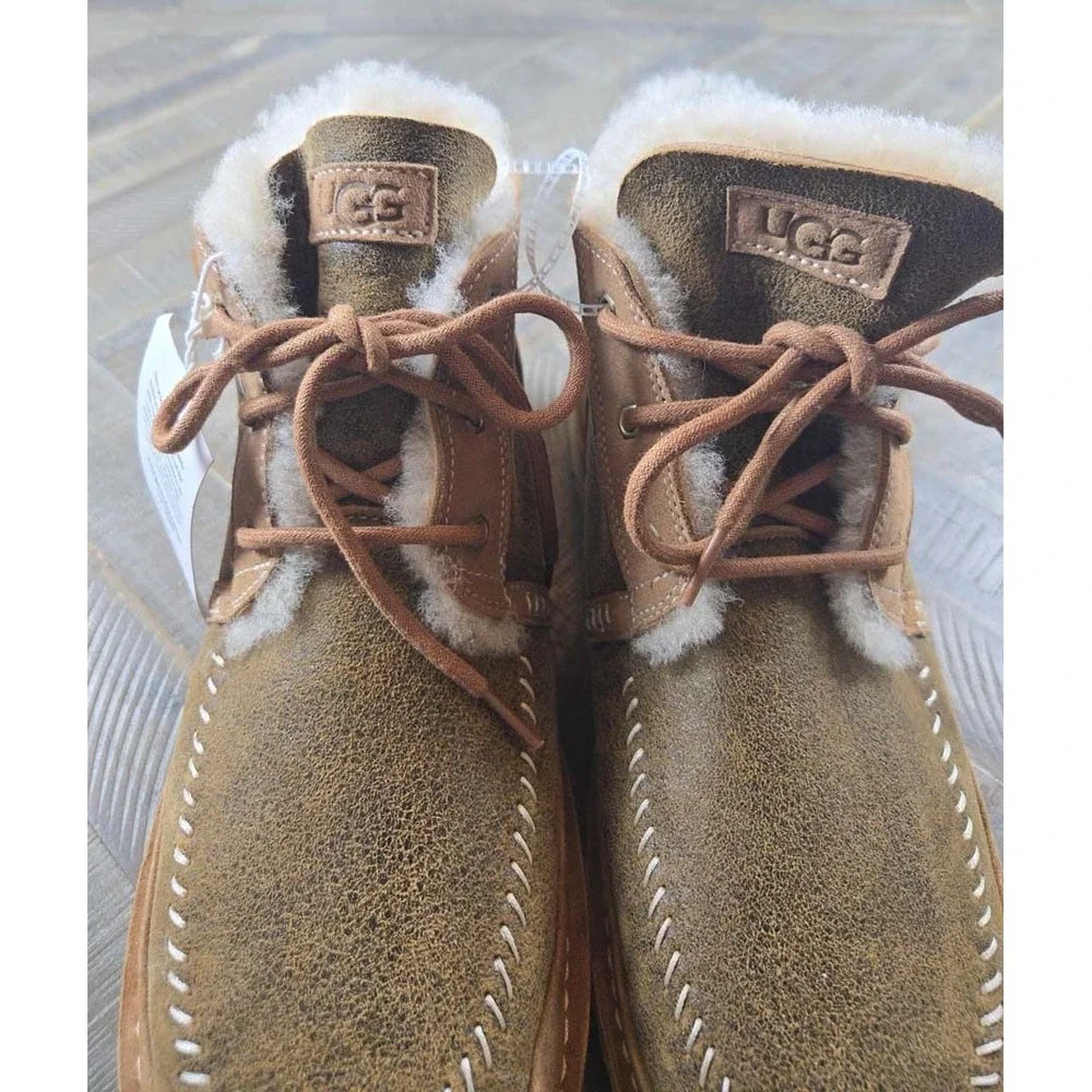 UGG Neumel Crafted Regenerate Chestnut Sandalwood Boots 1144016 Mens 14